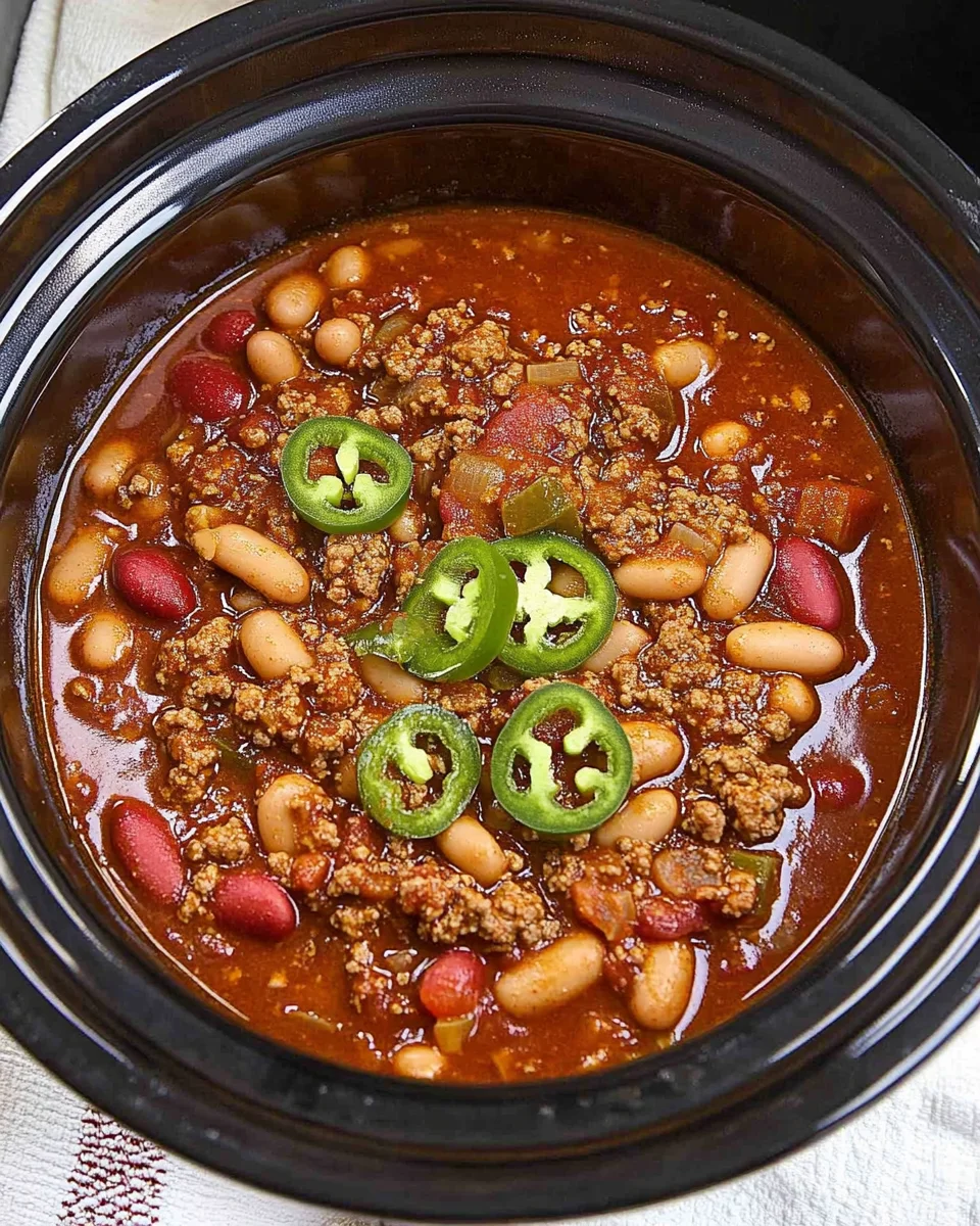 Easy Crockpot Chili