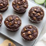 Healthy & Moist Chocolate Zucchini Muffins