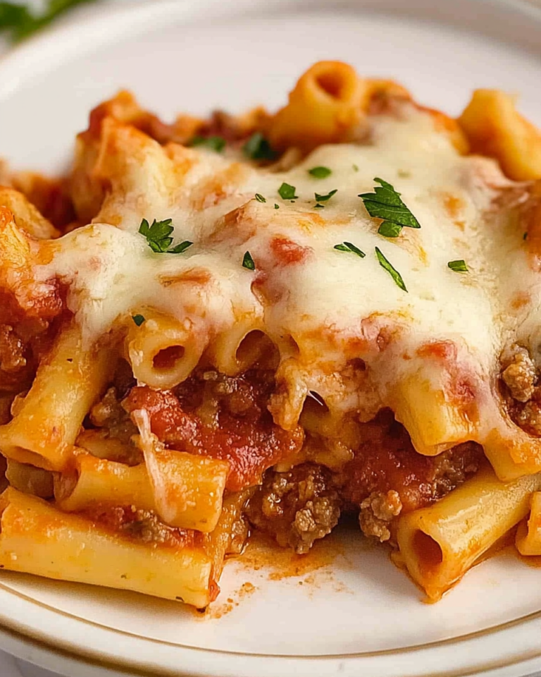 Italian Sausage Baked Ziti