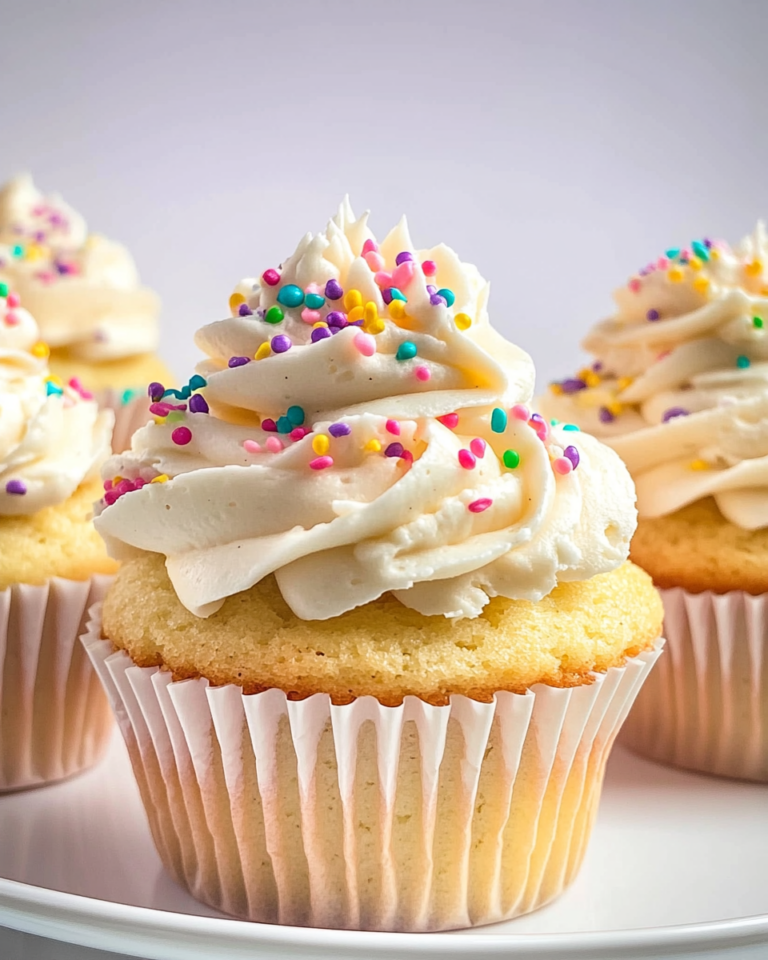 Moist and Fluffy Vanilla Cupcakes