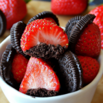 Oreo Truffle-Stuffed Strawberries