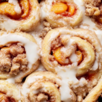 Peach Cobbler Cinnamon Rolls