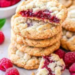 Raspberry Crumble Cookies