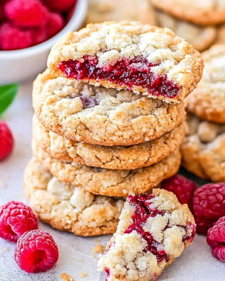 Raspberry Crumble Cookies