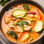 Thai Coconut Curry Chicken Soup