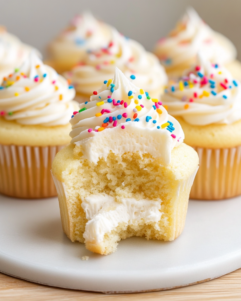 Vanilla Birthday Cupcakes